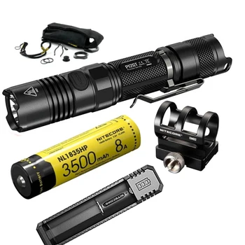 NITECORE P12GT Tactical Flashlight CREE XP-L HI V3 LED max 1000 lumen beam distance 320 meter handheld torch + GM02
NITECORE P12GT Tactical Flashlight CREE XP-L HI V3 LED max 1000 lumen beam distance 320 meter handheld torch + GM02