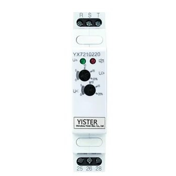 YX7210 Voltage Protection Relay Adjustable Protective for Monitor Phase Sequence Phase Failure Asymmetry Delay Time Relay 5A
YX7210 Voltage Protection Relay Adjustable Protective for Monitor Phase Sequence Phase Failure Asymmetry Delay Time Relay 5A