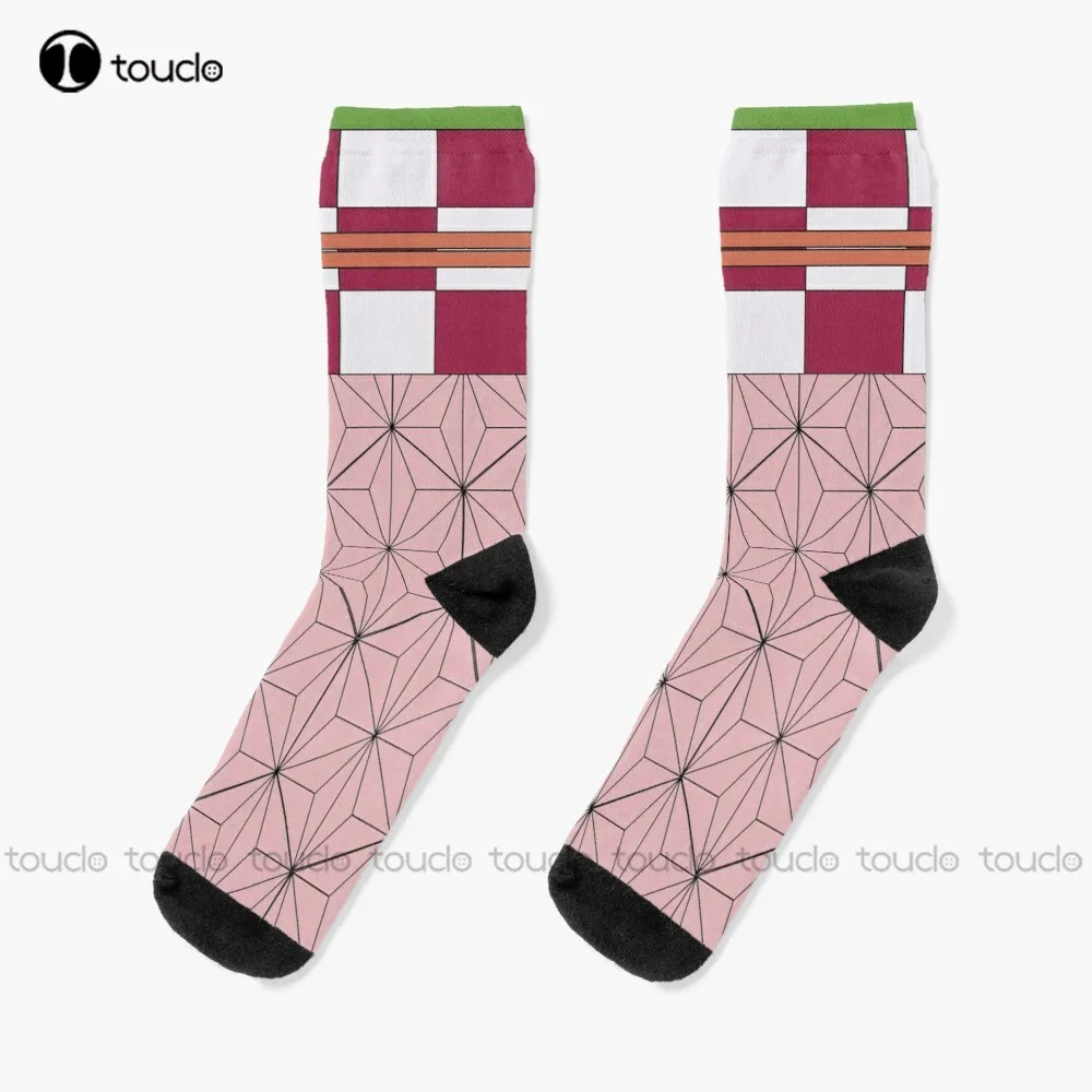 

Nezuko pattern V2 Socks cotton socks for men Personalized Custom Unisex Adult Teen youth Socks 360° digital print Fashion new