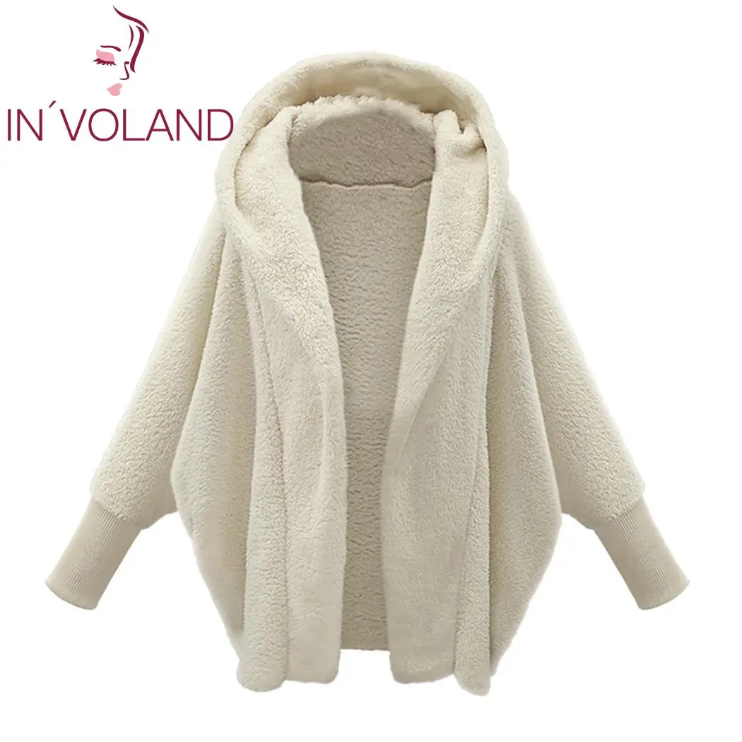 IN'VOLAND Women Solid Casual Cardigan Coat Plus Size XXL Long Sleeve Hooded Warm Winter Outwear White Black Brown Female Coat
IN'VOLAND Women Solid Casual Cardigan Coat Plus Size XXL Long Sleeve Hooded Warm Winter Outwear White Black Brown Female Coat