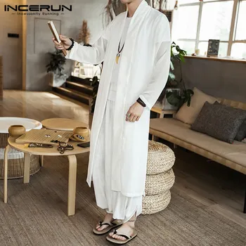 Men Chinese Style Sets INCERUN Long Sleeve Cardigan Tops Elastic Pants Suits Leisure Solid Color Sets Vintage Sets Hombre S-5XL7
Men Chinese Style Sets INCERUN Long Sleeve Cardigan Tops Elastic Pants Suits Leisure Solid Color Sets Vintage Sets Hombre S-5XL7