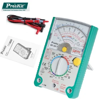 Pro'sKit MT-2017 Protective Function Analog Multimeter Ohm Test Meter DC AC Voltage Current Safety Standard Dropshipping
Pro'sKit MT-2017 Protective Function Analog Multimeter Ohm Test Meter DC AC Voltage Current Safety Standard Dropshipping