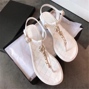 New Summer Sweet Women's Sandals Classic Chain Low Heels Women's Shoes Office/Outside Soft Comfortable Ladies Casual Shoes 
New Summer Sweet Women's Sandals Classic Chain Low Heels Women's Shoes Office/Outside Soft Comfortable Ladies Casual Shoes
