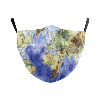 Mouth Face Mask World Map Print Washable Face Mask PM2.5 Protective Filter Reusable Fabric Mask Dust Proof Adult Adjustable
Mouth Face Mask World Map Print Washable Face Mask PM2.5 Protective Filter Reusable Fabric Mask Dust Proof Adult Adjustable