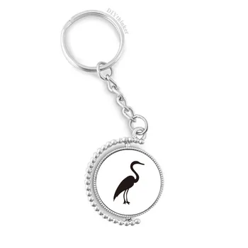 Black Grey Heron Animal Portrayal Rotatable Key Chain Ring Keyholder 
Black Grey Heron Animal Portrayal Rotatable Key Chain Ring Keyholder