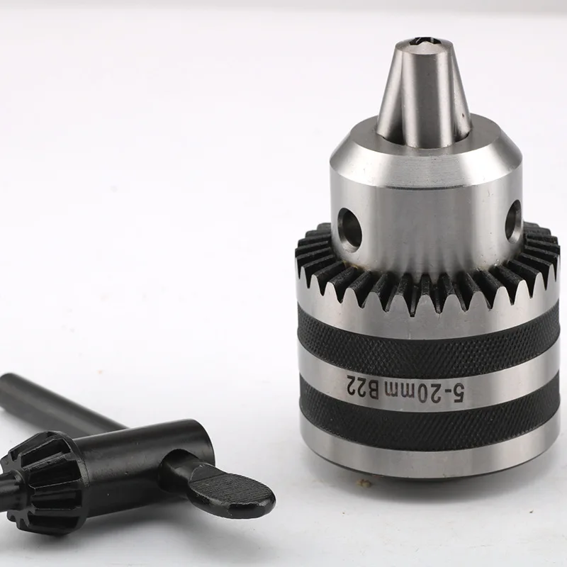 Three Euro B22 Drill Bit Chuck 5-20 Mm with Wrench