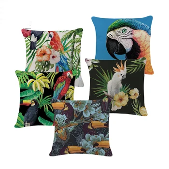 Decor Cushion Case Tropical Style Bird Animal Parrot Cushions Cover Custom 18inches Print Linen Sofa Home Decor Cover Pillow
Decor Cushion Case Tropical Style Bird Animal Parrot Cushions Cover Custom 18inches Print Linen Sofa Home Decor Cover Pillow