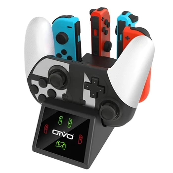 OIVO 5 in 1 Controller Charging Dock Stand for Nintend Switch Pro & 4 Joy con Charger Charging Station with LED Indicators
OIVO 5 in 1 Controller Charging Dock Stand for Nintend Switch Pro & 4 Joy con Charger Charging Station with LED Indicators
