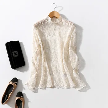 New industry songben company European station high grade women s lace hollow long sleeve top shirt
New industry songben company European station high grade women s lace hollow long sleeve top shirt