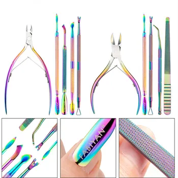5pcs/set Nail Cuticle Pusher Tweezer Colorful Cutter Nipper Clipper Dead Skin Remover Manicure Nail Art Tool FY05-11
5pcs/set Nail Cuticle Pusher Tweezer Colorful Cutter Nipper Clipper Dead Skin Remover Manicure Nail Art Tool FY05-11