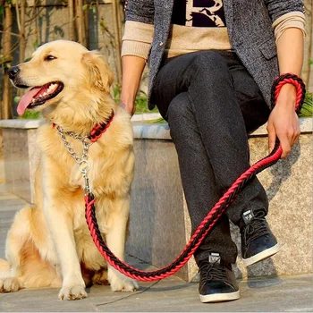 Double Strand Rope Large Dog Leashes Metal P Chain Buckle National Color Pet Traction Rope Collar Set For Big Dogs 1.2m Length
Double Strand Rope Large Dog Leashes Metal P Chain Buckle National Color Pet Traction Rope Collar Set For Big Dogs 1.2m Length