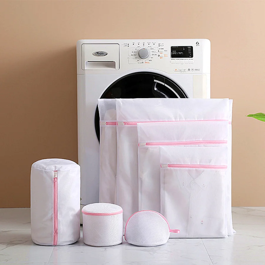 Pink Zipper Bra Laundry Bag Useful Protected Delicate Underwear Clothes Washing Bags Household Laundry Products Thick/Fine Mesh
Pink Zipper Bra Laundry Bag Useful Protected Delicate Underwear Clothes Washing Bags Household Laundry Products Thick/Fine Mesh