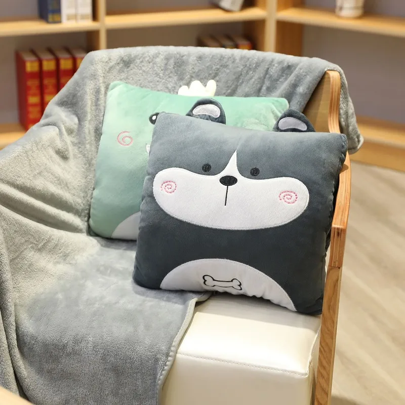 Cartoon Pillow Blanket Napping Pillow Air Conditioning Quilt Dual-purpose Multifunctional Winter Cushion Blanket throw pillows
Cartoon Pillow Blanket Napping Pillow Air Conditioning Quilt Dual-purpose Multifunctional Winter Cushion Blanket throw pillows