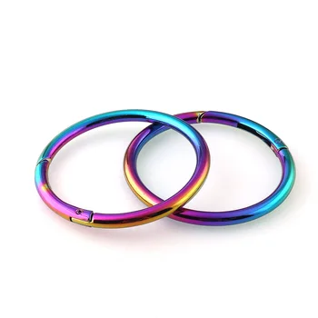 Spring Gate O Rings Openable Keyring Rainbow Leather Bag Belt Strap Dog Chain Buckles Snap Clasp Clip Trigger DIY Accessories
Spring Gate O Rings Openable Keyring Rainbow Leather Bag Belt Strap Dog Chain Buckles Snap Clasp Clip Trigger DIY Accessories