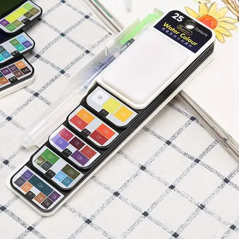 18/25/33/42Colors Solid Watercolor Paint Set With Water Brush Pen Watercolor Pigment For Draw Art Supplies W
18/25/33/42Colors Solid Watercolor Paint Set With Water Brush Pen Watercolor Pigment For Draw Art Supplies W