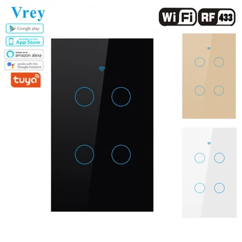 US120 WIFI Touch Switch APP Smart Wireless Remote Control Light Switch with Alexa / Google Home crystal tempered glass panel
US120 WIFI Touch Switch APP Smart Wireless Remote Control Light Switch with Alexa / Google Home crystal tempered glass panel