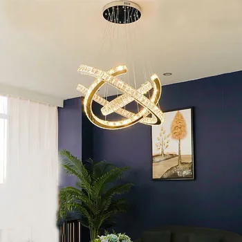 Nordic Modern Crystal Aluminum LED Pendant Light Smart Remote Control Bar Glass Living Room, Bedroom and Dining Room Lamp
Nordic Modern Crystal Aluminum LED Pendant Light Smart Remote Control Bar Glass Living Room, Bedroom and Dining Room Lamp