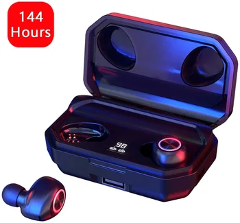 Bluetooth Wireless Earphones 3300mAh LED Headphones Earbuds TWS Touch Control Sport Headset Noise Canceling with Microphone
Bluetooth Wireless Earphones 3300mAh LED Headphones Earbuds TWS Touch Control Sport Headset Noise Canceling with Microphone