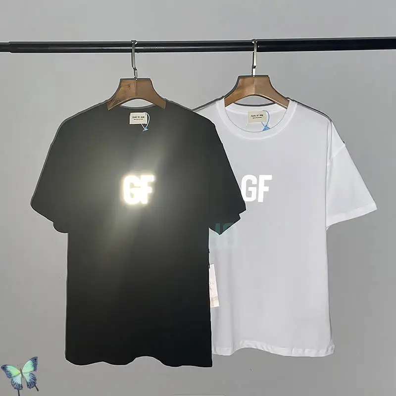 

Co-Brand Floyd Black Brothers Jerry Short Sleeve Reflective T-shirt High Quality GF Essentials T Shirt Couple Dress