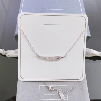Original luxury wedding anniversary female party Bulgarian AAA feather necklace 925 sterling silver necklace woman gift
Original luxury wedding anniversary female party Bulgarian AAA feather necklace 925 sterling silver necklace woman gift