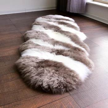 Unique design coffee Zebra pattern 2P 60*180cm New Zealand sheepskin rug for bedside carpet ,sheep fur decoration sofa mat
Unique design coffee Zebra pattern 2P 60*180cm New Zealand sheepskin rug for bedside carpet ,sheep fur decoration sofa mat