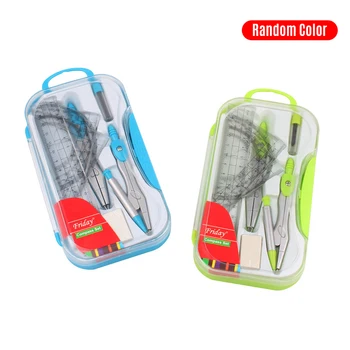 8 Pieces Drawing Tools Math Geometry Kit Compass Set Includes Rulers Protractor Compass Lead Refills Eraser Stationery Supplies
8 Pieces Drawing Tools Math Geometry Kit Compass Set Includes Rulers Protractor Compass Lead Refills Eraser Stationery Supplies