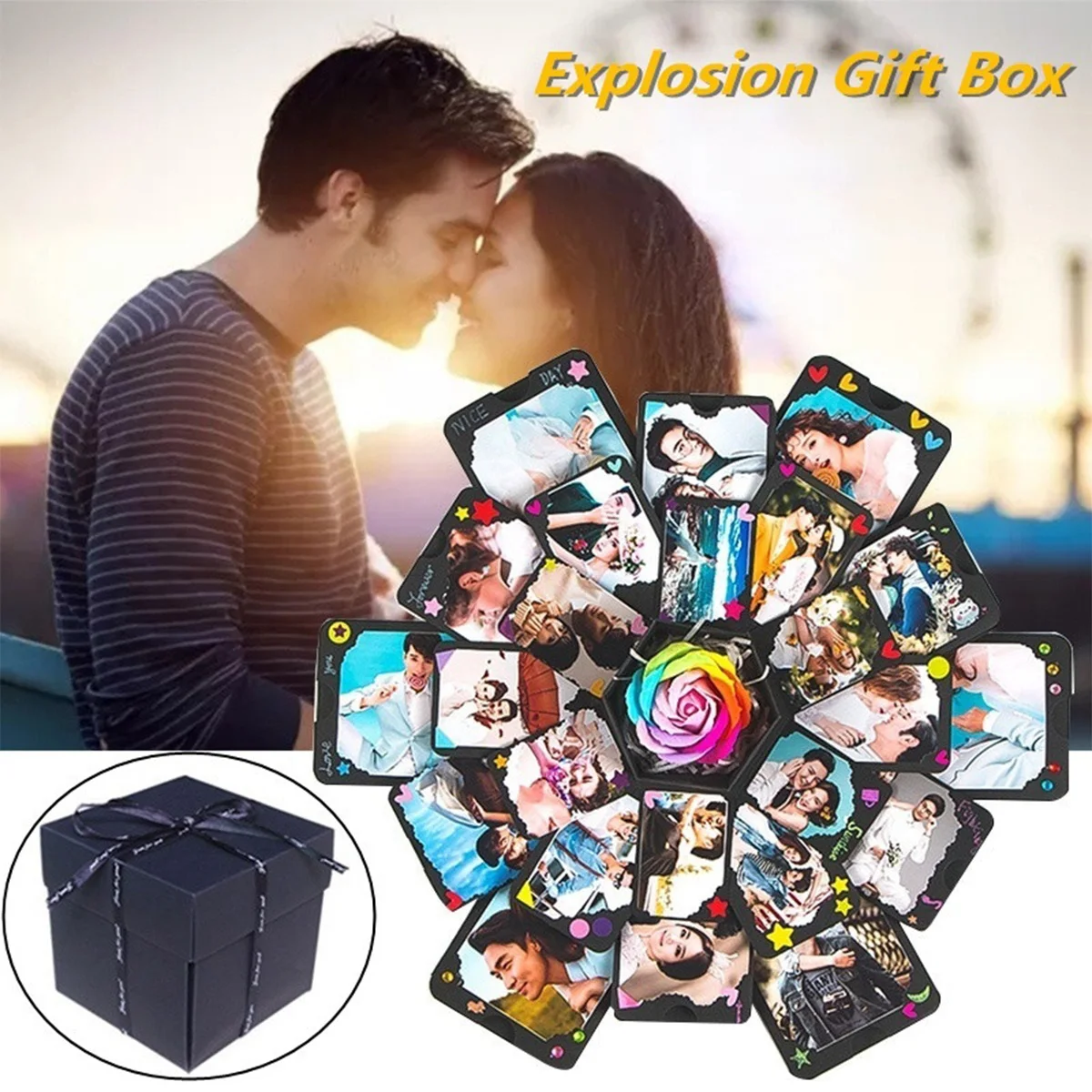 Handmade DIY Surprise Love Explosion Box Gift Explosion for Anniversary Scrapbook DIY Photo Album birthday Gift box gift bag
Handmade DIY Surprise Love Explosion Box Gift Explosion for Anniversary Scrapbook DIY Photo Album birthday Gift box gift bag