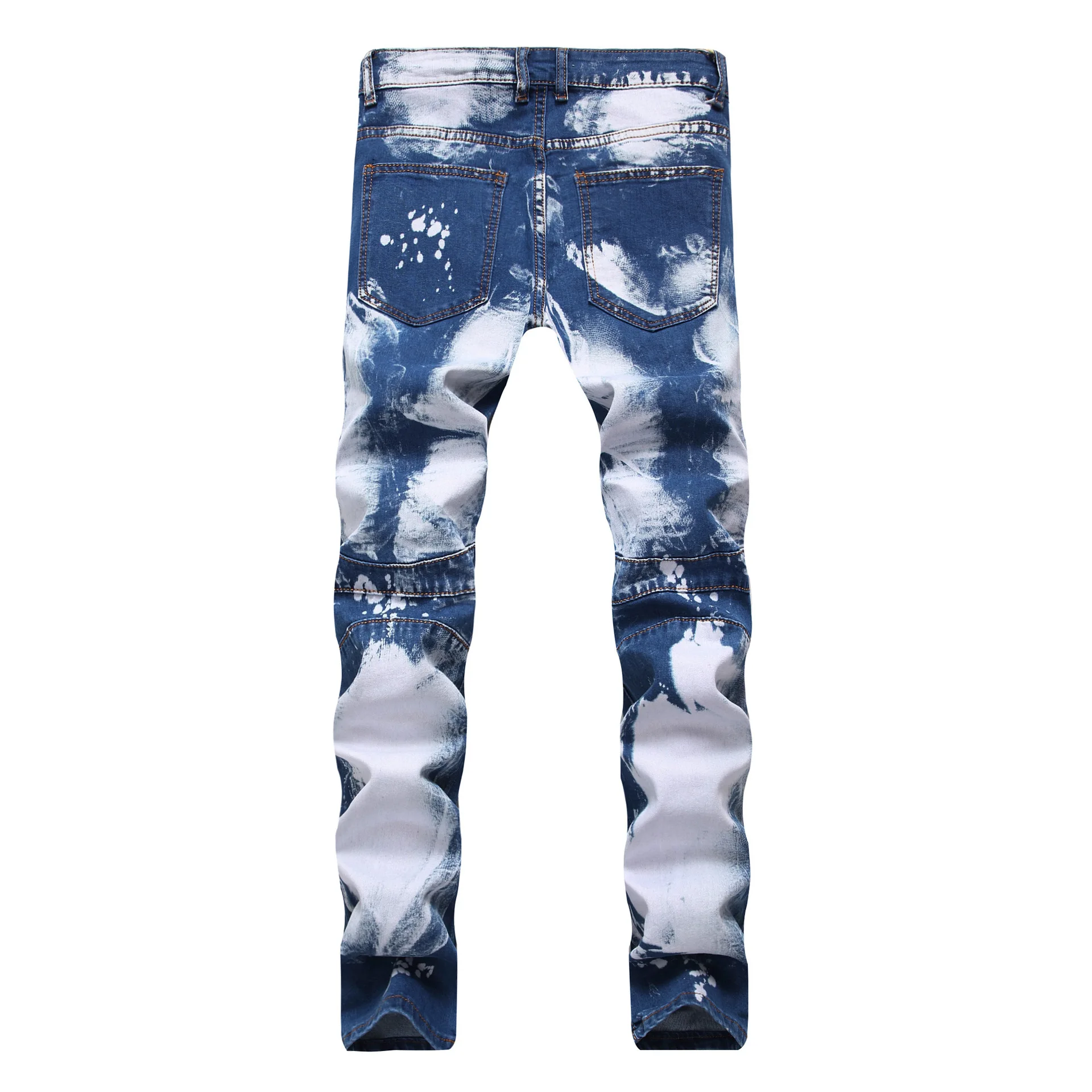 MEN'S Wear Cycling Elasticity Slim Fit Jeans da tiao Zipper with Holes Double Color Faded Trousers Men's
MEN'S Wear Cycling Elasticity Slim Fit Jeans da tiao Zipper with Holes Double Color Faded Trousers Men's