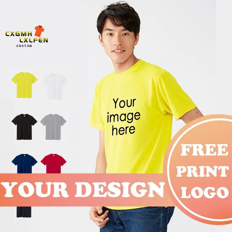 

Мужская футболка с коротким рукавом, летние мужские футболки с индивидуальным принтом, топы унисекс с фотографией или логотипом вашего дизайна, новая брендовая одежда