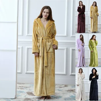 Women Plus Size Long Warm Flannel Bathrobe Winter Bath Robe Bridesmaid Hooded Dressing Gown Sexy Bride Robes Men Night Sleepwear
Women Plus Size Long Warm Flannel Bathrobe Winter Bath Robe Bridesmaid Hooded Dressing Gown Sexy Bride Robes Men Night Sleepwear