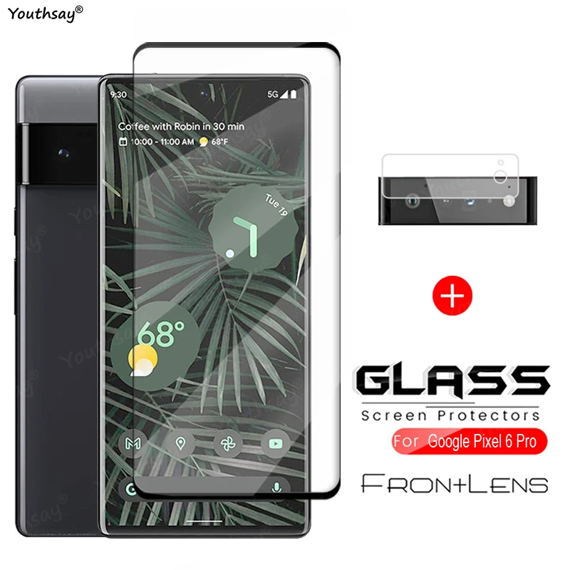 Фото For Google Pixel 6 Pro Glass 3D Curved Screen Protective Film Tempered | Мобильные телефоны и аксессуары