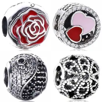 Belle's Enchanted Rose Radiant Hearts Beaded Flower Floral Yin-yang Inspired Bead Fit Pandora Bracelet 925 Sterling Silver Charm
Belle's Enchanted Rose Radiant Hearts Beaded Flower Floral Yin-yang Inspired Bead Fit Pandora Bracelet 925 Sterling Silver Charm