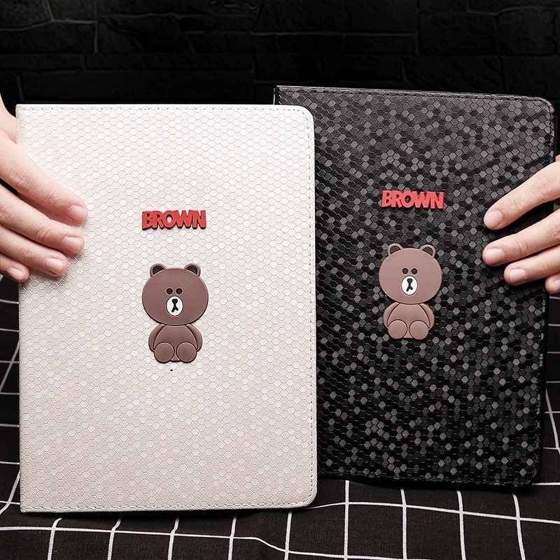 New Tablet Stand PU Leather Smart Cover for iPad 2017 9.7 inch cartoon Bear Case for iPad air1 air2 A1822 Auto Sleep/Wake up 
New Tablet Stand PU Leather Smart Cover for iPad 2017 9.7 inch cartoon Bear Case for iPad air1 air2 A1822 Auto Sleep/Wake up