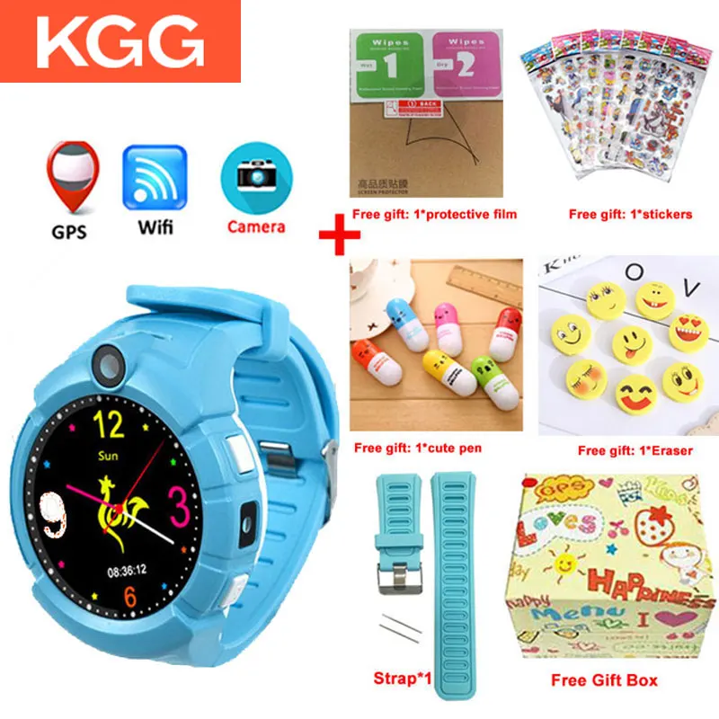 KGG KG360 Детские Смарт часы с камерой GPS WIFI местоположение ребенка умные SOS анти