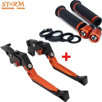 2013-2019 Motorcycle CNC Brake Clutch Lever 7/8'' 22MM Handlebar Grip Handle Set For KTM Duke200 Duke390 RC125 200 RC390 RC 390