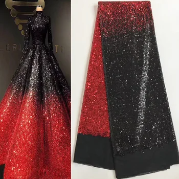 16 colors (5yards/pc) high quality African sequins lace fabric shining French net lace fabric for making party dress FJY105
16 colors (5yards/pc) high quality African sequins lace fabric shining French net lace fabric for making party dress FJY105