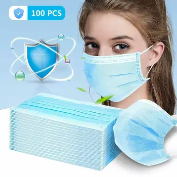 100Pcs Disposable 3-layer Masks Dust Anti flu Protector Face Masks Outdoor Protective Masks D30
100Pcs Disposable 3-layer Masks Dust Anti flu Protector Face Masks Outdoor Protective Masks D30