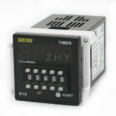 

0.01S-99H99M 4 Digitals Timer Time Delay Relay B1S-R-24 DC/AC 12-24V