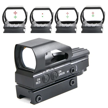 Red Dot Scope HD104 Compact Reflex Red Green Dot Sight Riflescope 4 Reticle Sight for Airsoft Hunting Optics Sight Rail 22mm
Red Dot Scope HD104 Compact Reflex Red Green Dot Sight Riflescope 4 Reticle Sight for Airsoft Hunting Optics Sight Rail 22mm