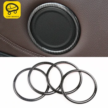 CarManGo for BMW F48 X1 2016 2017 2018 Auto Car-styling Door Loudspeaker Ring Frame Trim Sticker Cover Interior Accessories