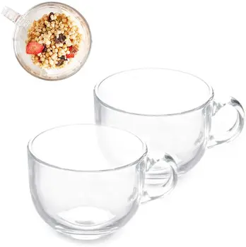 Large Glass Coffee Mugs,Wide Mouth Mugs for Soup,Milk,Latte,Cereal, Ice Cream Dishwasher and Microwave Safe (Toughened Glass)
Large Glass Coffee Mugs,Wide Mouth Mugs for Soup,Milk,Latte,Cereal, Ice Cream Dishwasher and Microwave Safe (Toughened Glass)