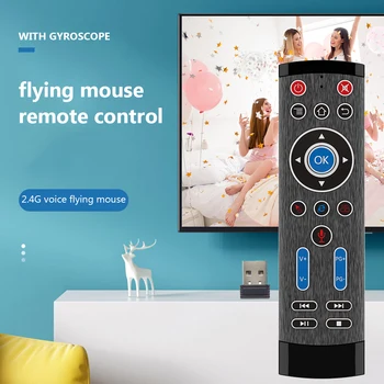 Mini Remote Control T1 Max 2.4G Wireless Air Mouse Gyro Voice Household TV Easy Enjoying Ornaments for Android TV Box
Mini Remote Control T1 Max 2.4G Wireless Air Mouse Gyro Voice Household TV Easy Enjoying Ornaments for Android TV Box
