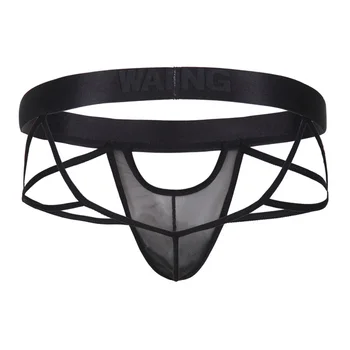 Men's Briefs Sexy U Convex Faux Leather Tulle Jock Strap See Through Thong Underpants Male Underwear
Men's Briefs Sexy U Convex Faux Leather Tulle Jock Strap See Through Thong Underpants Male Underwear