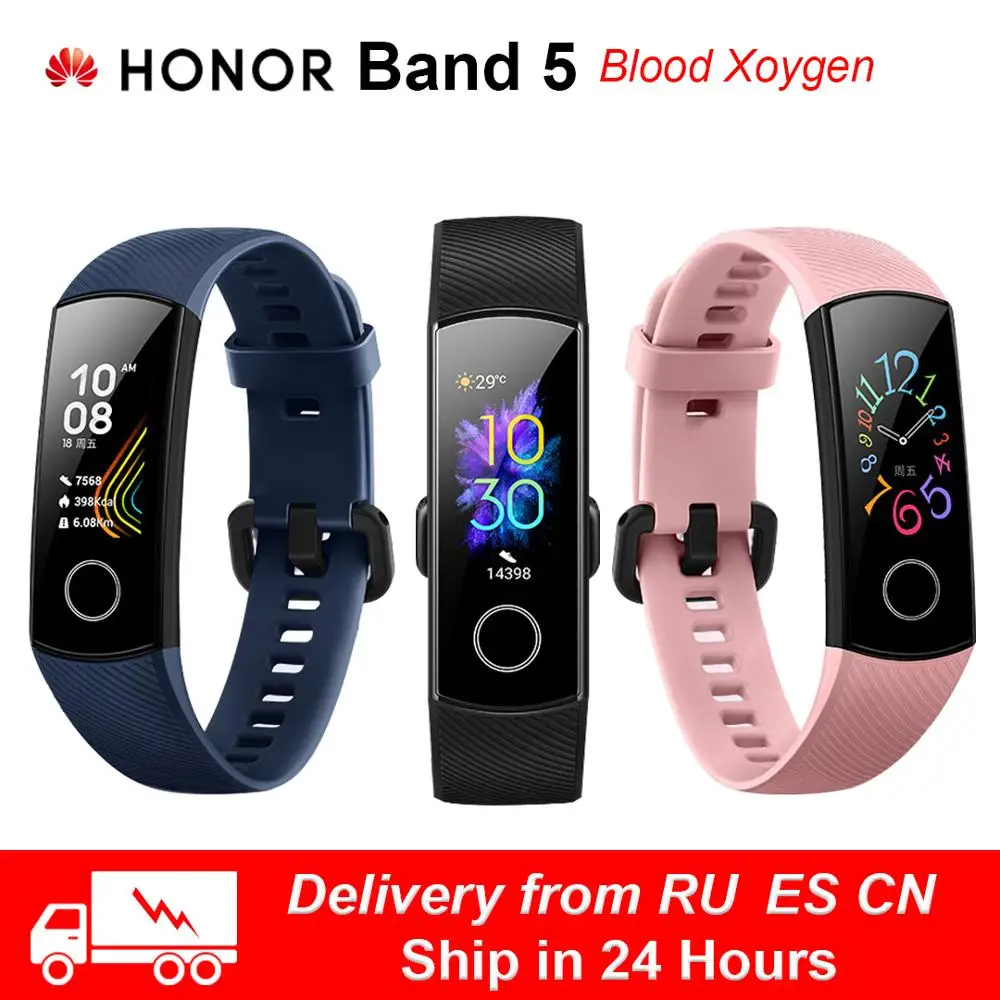 Original Huawei Honor Band 5 Smartband AMOLED Smart Watch Blood Oxygen Heart Rage Fitness Sleep Tracker Sport Gps Wristband 
Original Huawei Honor Band 5 Smartband AMOLED Smart Watch Blood Oxygen Heart Rage Fitness Sleep Tracker Sport Gps Wristband