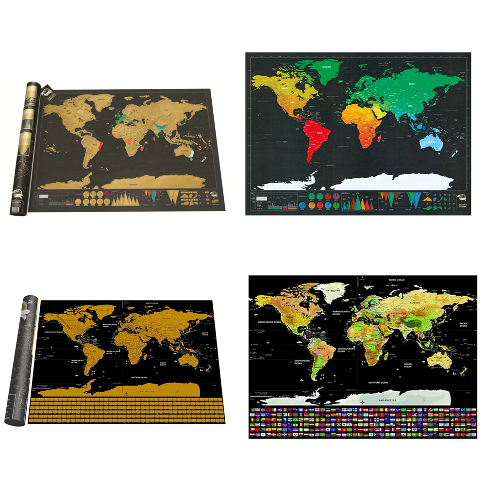 Deluxe Erase World Travel Map Scratch Off World Map Creative Travel Map Poster Room Home Office Decoration Wall Stickers 42X30cm
Deluxe Erase World Travel Map Scratch Off World Map Creative Travel Map Poster Room Home Office Decoration Wall Stickers 42X30cm
