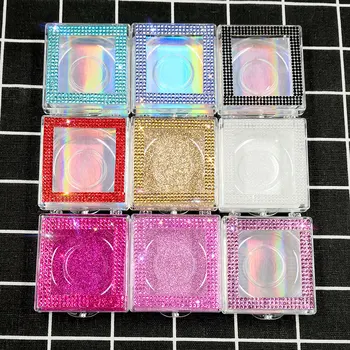 NEW 20pcs Wholesale False Eyelash Packaging Empty Diamond Case Box Bling Glitter 3d Mink eyelashes Square Sticker Boxes
NEW 20pcs Wholesale False Eyelash Packaging Empty Diamond Case Box Bling Glitter 3d Mink eyelashes Square Sticker Boxes
