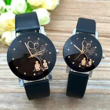Unisex Couple Watch Faux Leather Band Rhinestone Round Dial Analog Quartz Fashion Simple Diamond Student Couple Quartz Watch
Unisex Couple Watch Faux Leather Band Rhinestone Round Dial Analog Quartz Fashion Simple Diamond Student Couple Quartz Watch