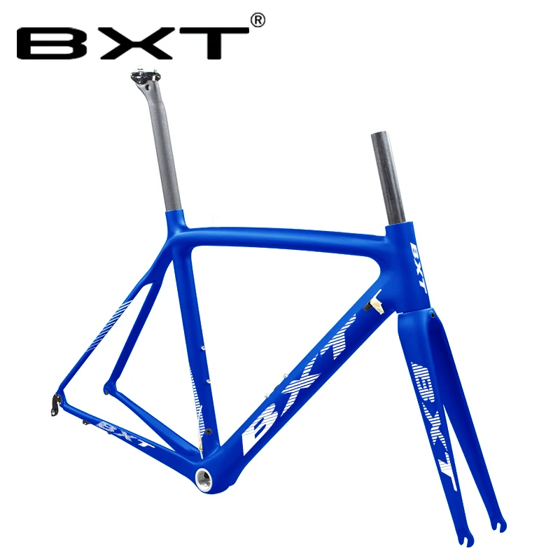 Racing carbon road bike frame cycling bicycle frameset whit fork seatpost headset fit for both Di2/mechanical carbon frame
Racing carbon road bike frame cycling bicycle frameset whit fork seatpost headset fit for both Di2/mechanical carbon frame
