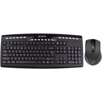 Set Keyboard + Mouse a4tech W 9200f black. 2.4g USB wireless set. Included Wireless
Set Keyboard + Mouse a4tech W 9200f black. 2.4g USB wireless set. Included Wireless