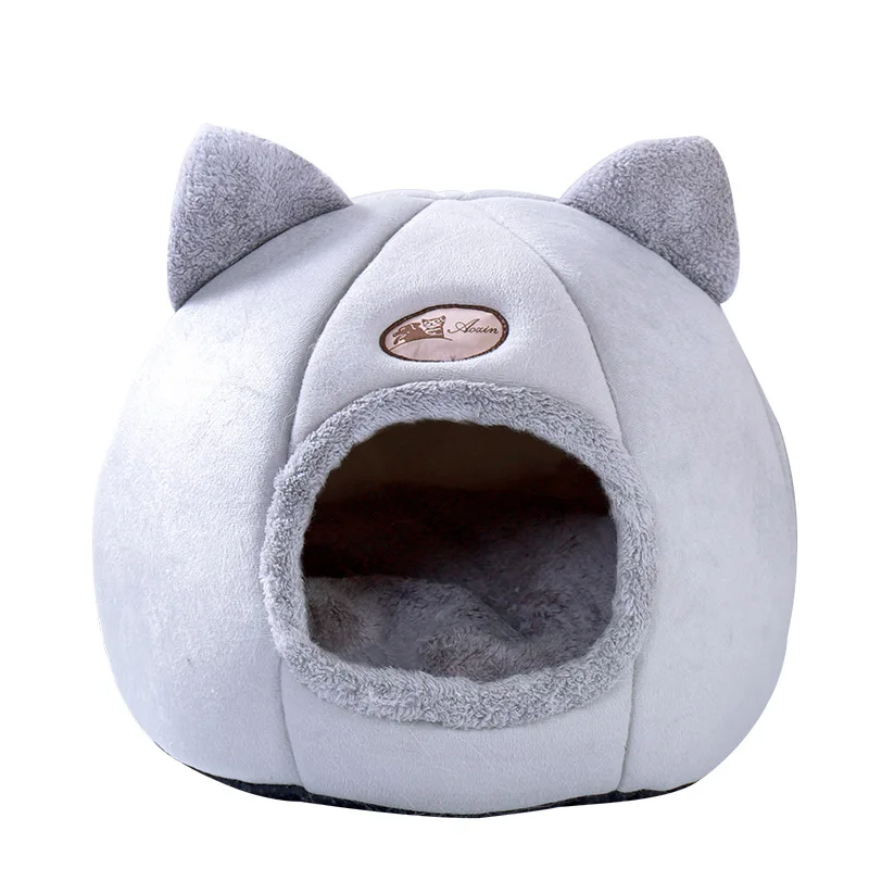 Winter Cat Bed House Dog Kennel Warm Cotton Foldable Non-slip bottom Soft Comfortable Pet Cat Cave Tent Small Dogs Nest
Winter Cat Bed House Dog Kennel Warm Cotton Foldable Non-slip bottom Soft Comfortable Pet Cat Cave Tent Small Dogs Nest